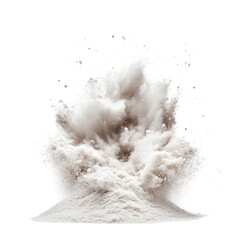 Flour Pile Amazing Cutout Fine Details White Powder - Ready to use PNG Cutout Premium Isolated Image [Transparent Background PNG].