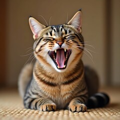 Obraz premium Shorthair Yawn-3