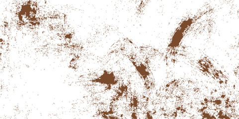 A rough, rusty brown metal wall with a dirty grunge texture and old paper patterns forms a detailed surface background