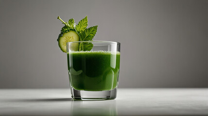 Refreshing Cucumber Mint Green Juice Healthy Detox Drink Recipe