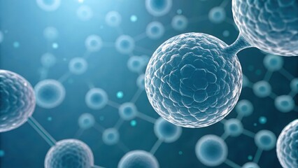 Defocused scientific visualization of cellular structures and molecular links
