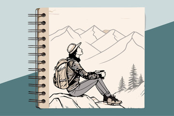 Exclusive striking artistic illustration ideal for business cards