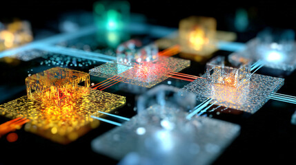 Technology, Data Flow, Innovation, Abstract Design, Virtual Environment