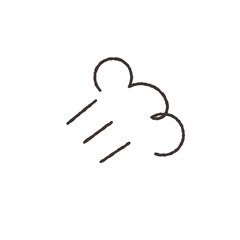 シンプルな手描き風　怒り・憤怒の感情イメージアイコン