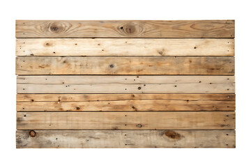 Rustic wooden planks texture background on transparent background