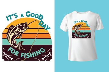 Colorful fishing vintage t shirt design Vector graphic, typographic poster or t-shirt print ready. unique fishing t shirt design vector brand and quality full t shirt template design.