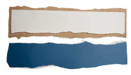 Fototapeta premium Torn paper revealing a blue background