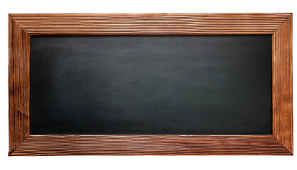 A wooden-framed chalkboard for education and presentations