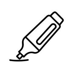 Marker drawing in black and white outlining concept of icon  