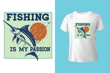 Fishing t-shirt design, Fishing vintage t-shirt , vintage fishing t-shirt graphic illustration, Fishing vector