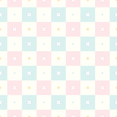 Seamless pattern made up of cute hand drawn flowers perfect for fabric and wall decoration.