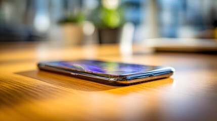 Sleek Smartphone with Tempered Glass Protector: A Fusion of Design and Functionality in Everyday Tech