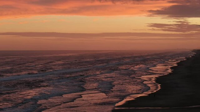 sunset over the sea