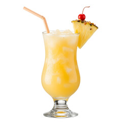 Virgin Piña Colada drink isolated on transparent png