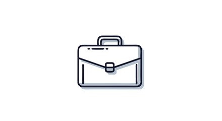 Clean Vector Icon of a Briefcase for Work and Career Projects Vector Briefcase Icon for Business and Professional Use  