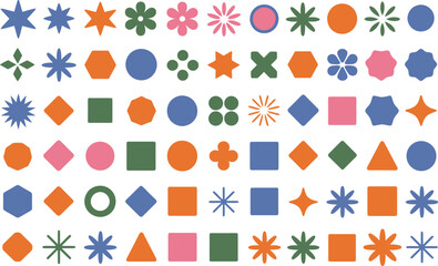 set of colorful vector icons