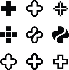 Obraz premium set of cross icons