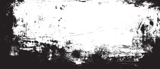 Grunge background black and white. Abstract pattern of monochrome elements. Grunge black and white pattern