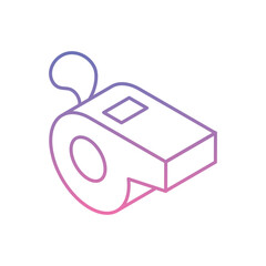 Whistle Icon vector stock illustration