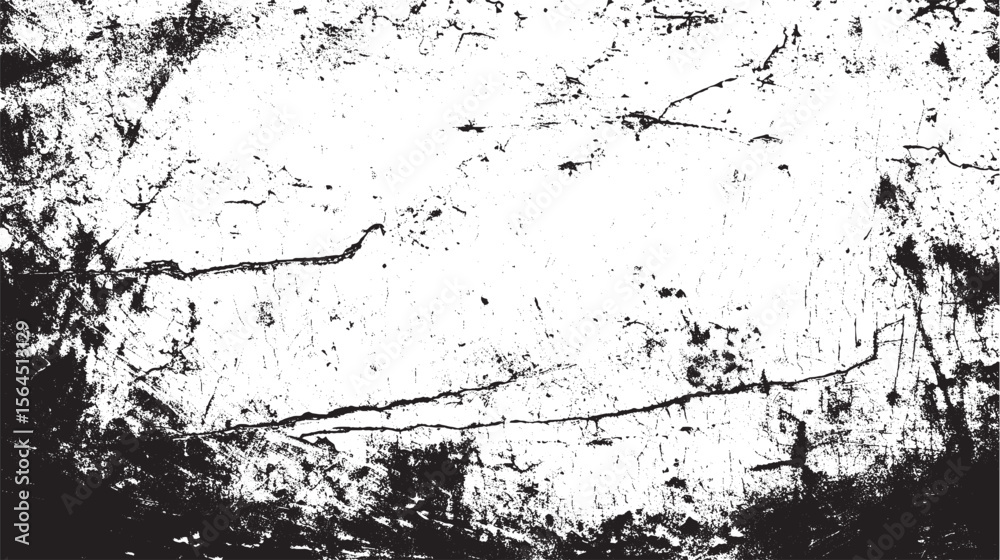 Wall mural abstract texture dirty and scratches frame. dust particle and dust grain texture or dirt overlay vec