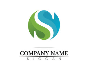 Business corporate letter S logo design vector