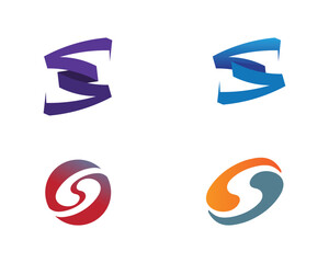 Business corporate letter S logo design vector