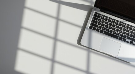 laptop controller with beautiful sunlight