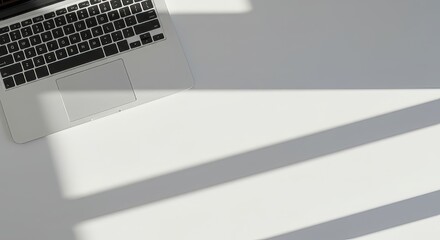laptop controller with beautiful sunlight
