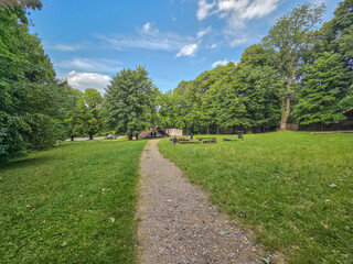 Castle ruins in Smolen, Poland.