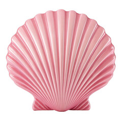 Fototapeta premium pink sea shell isolated on transparent background
