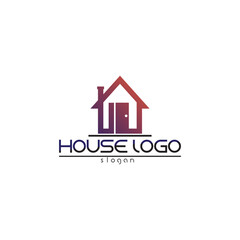 Real estate and home buildings logo icons template vector