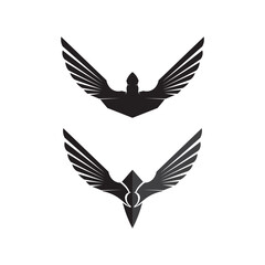 Falcon Wings Logo Template vector icon logo design app