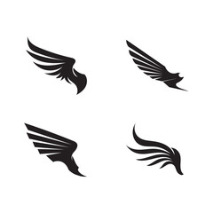 Falcon Wings Logo Template vector icon logo design app