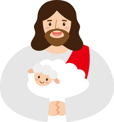 어린 양을 안고 있는 예수님