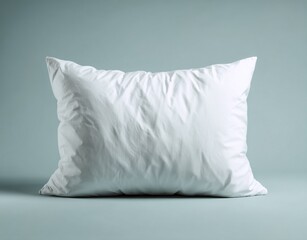 Blank white pillow on a plain background. High quality