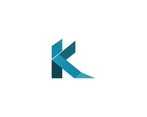 k letter k logo design and vector