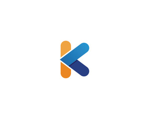 k letter k logo design and vector