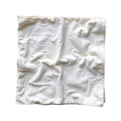 Obraz premium Crumpled Soft White Fabric Texture with Smooth Surface Ideal for Backgrounds and Product Photography