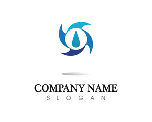 Fototapeta premium water drop Logo Template vector illustration design