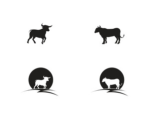 Bull horn logo and symbols template icons app
