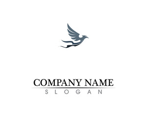 Obraz premium Falcon Wing Logo Template vector icon design
