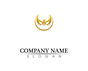 Falcon Wing Logo Template vector icon design
