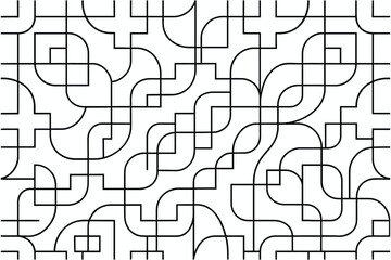 "Geometric Line Pattern Background – Minimal Abstract Maze Grid Design for Modern Prints and Digital Projects"