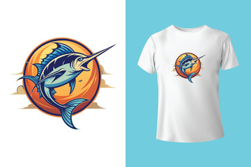 Fishing t shirt design vector, vintage fishing tshirt graphic illustration, Fishing vector emblem