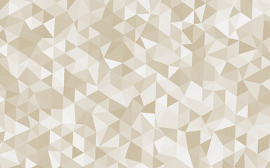 Abstract white and brown Triangular mosaic texture pattern background.
