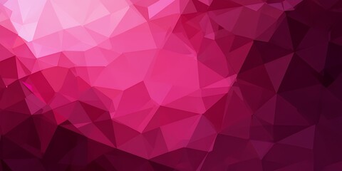 Fototapeta premium Abstract geometric pattern with vibrant shades of pink and purple creating a modern polygonal