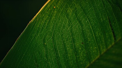 green leaf macro