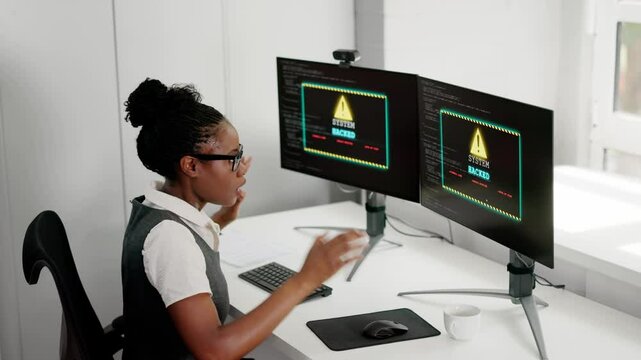 Cyber Attack On Computer Data Breach