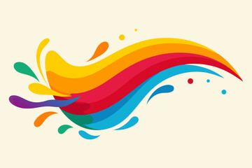 Obraz premium Inspiration Vibrant Brush Strokes Artistic Flair