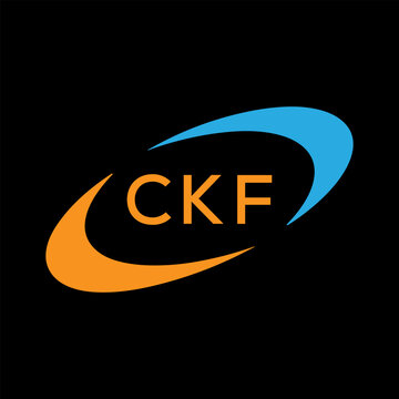 Dynamic Tech Logo Design with CKF Letters and Abstract Motion Elements &ndash; Modern Business Identity .CKF Letter Logo.
